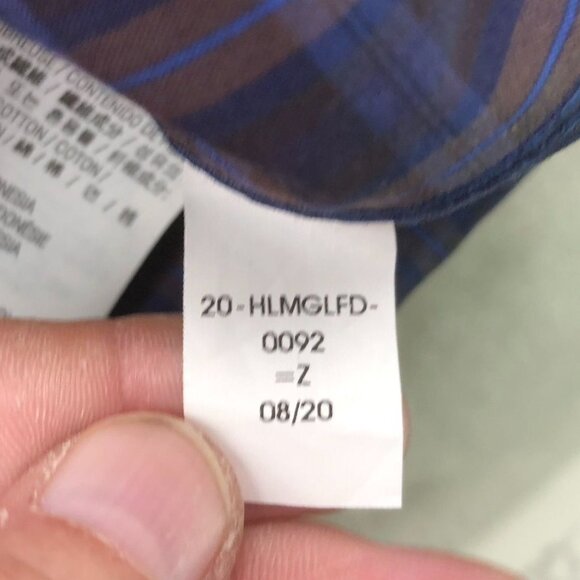 Kirkland Signature Mens Dress Shirt 3XL 19 Neck Non-Iron Traditional Fit Plaid - Picture 6 of 10